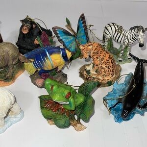 World Wildlife Fund WWF Vintage Christmas Ornaments 15/15 Animals Bloom Vtg 21’